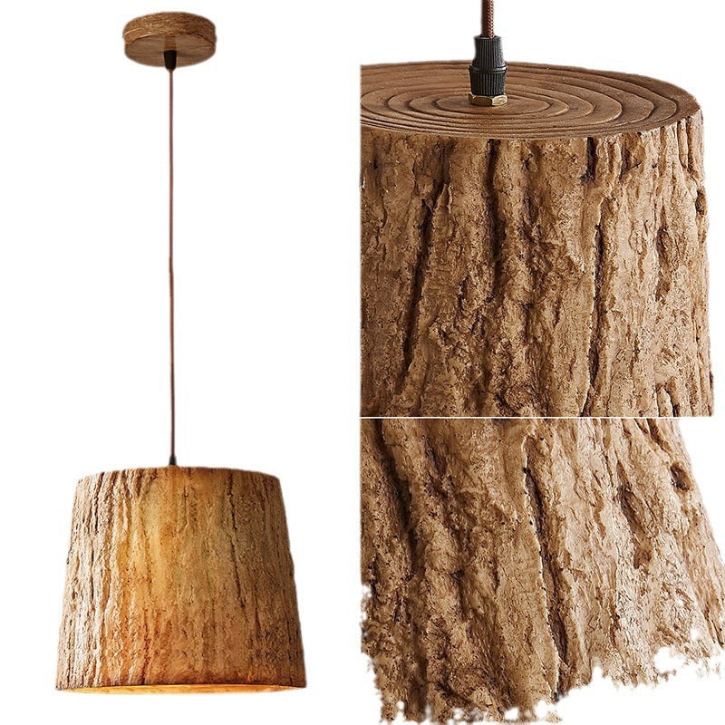Wood Log Pendant Light