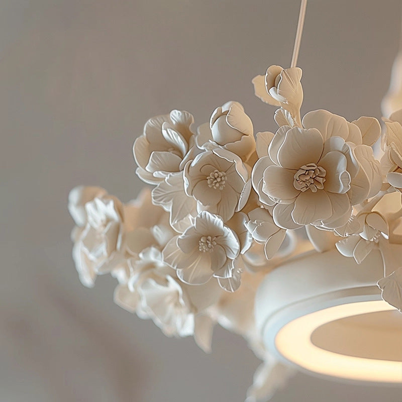 Ceramic Flowers Chandelier