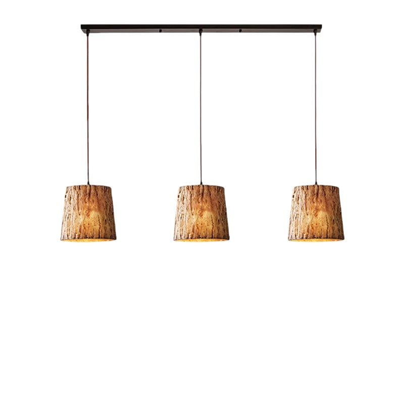 Wood Log Pendant Light