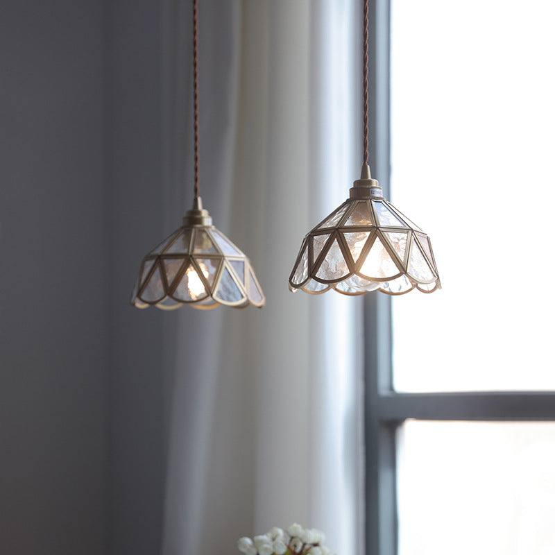 Vintage Glass Pendant Light