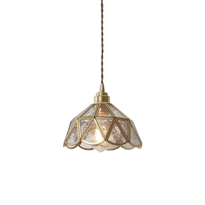 Vintage Glass Pendant Light