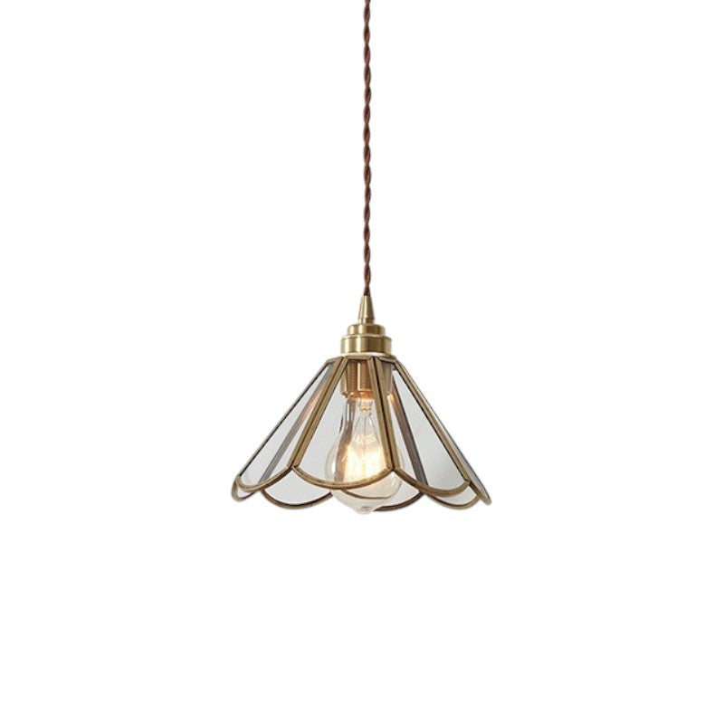 Vintage Glass Pendant Light