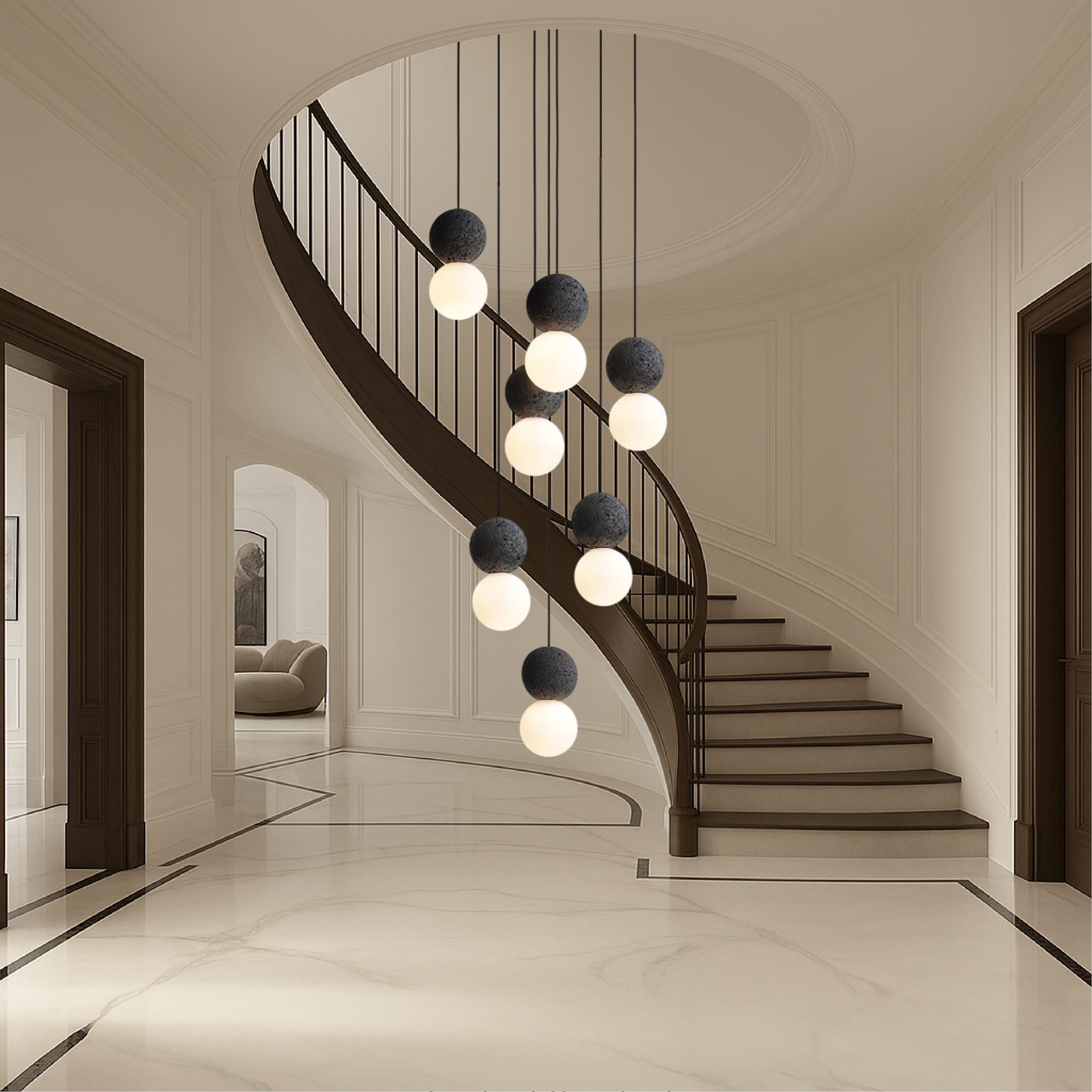Obsidian Chandelier