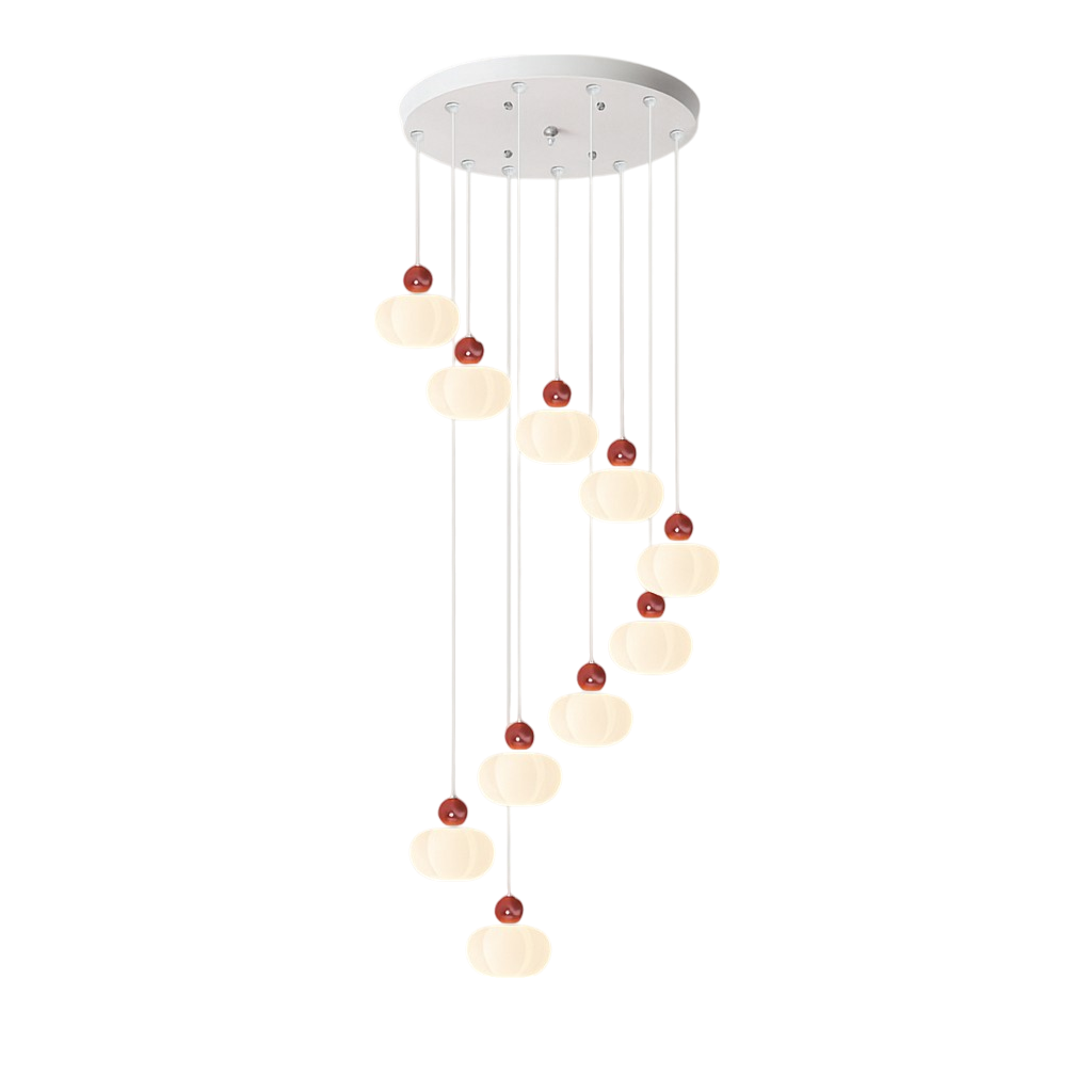 Art Deco Cream Staircase Chandelier