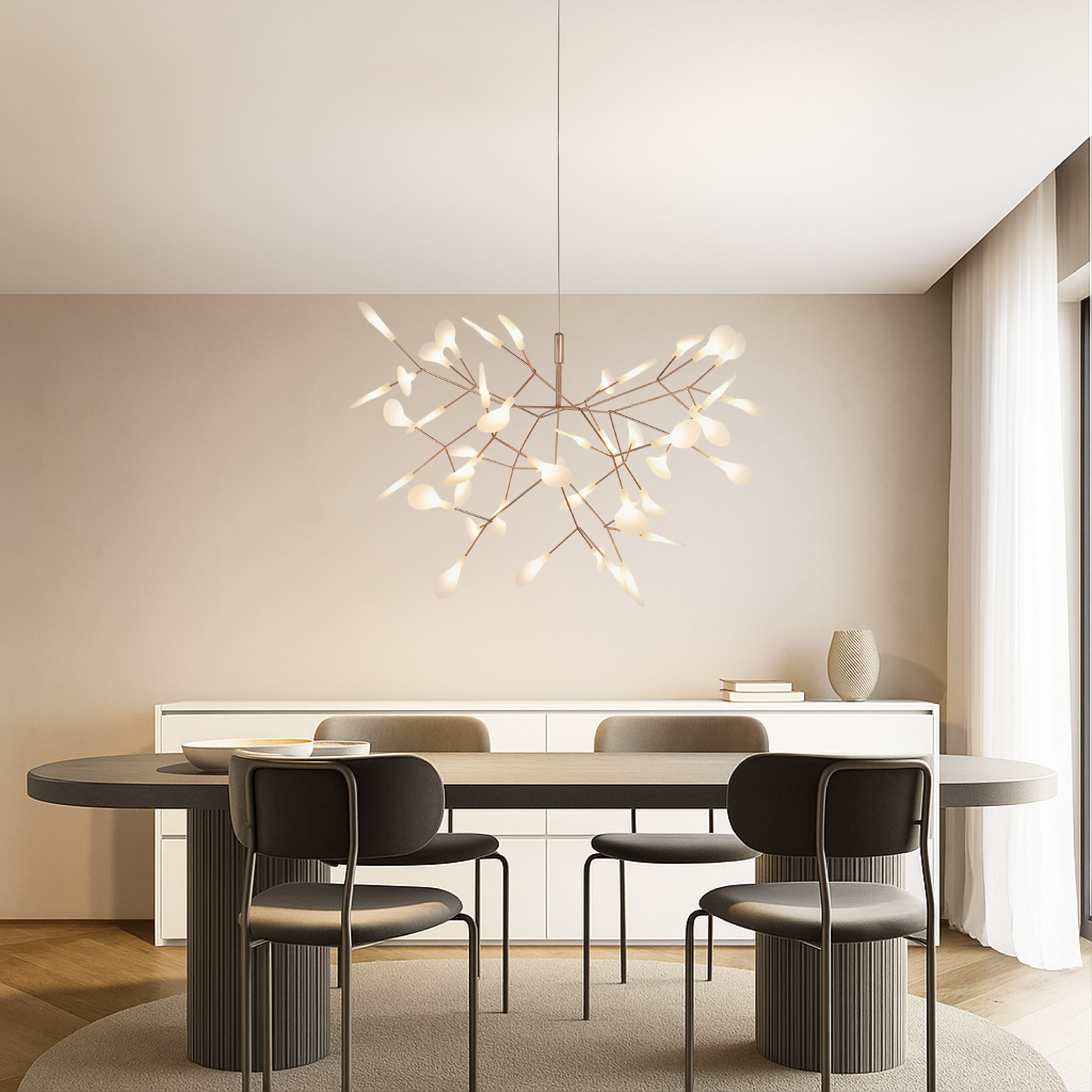 Rose Gold Firefly Pendant Light