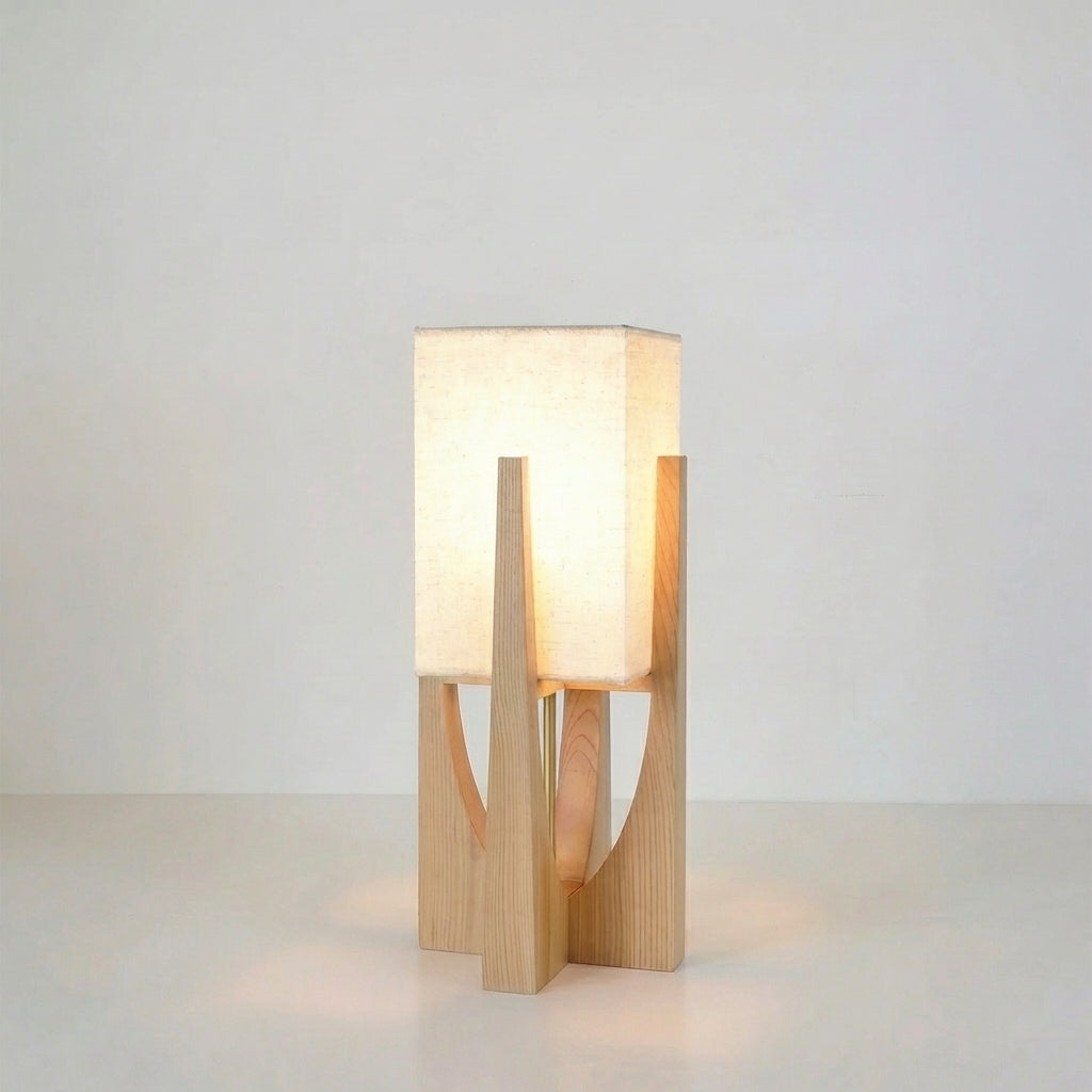 Lámpara de pie Wabi Sabi de estilo japonés