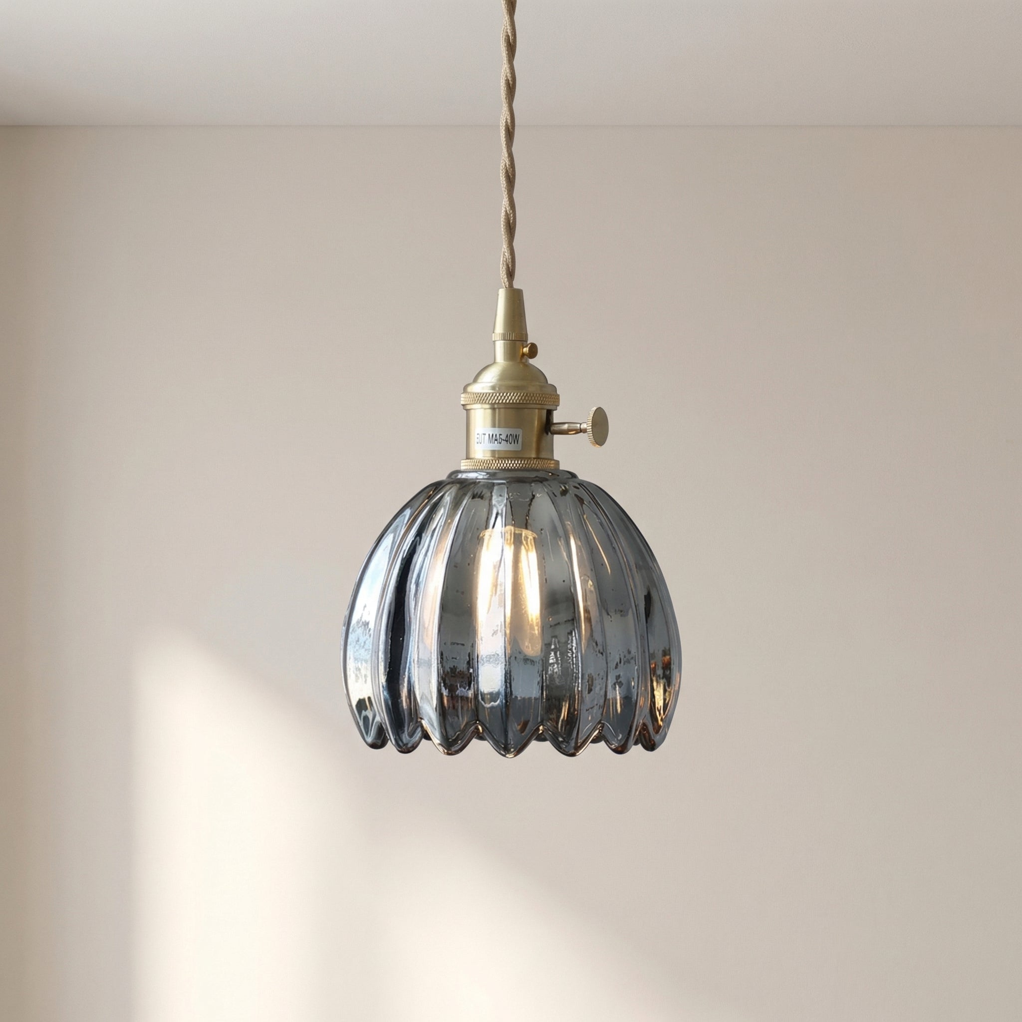 Japansk pendellampe i glas