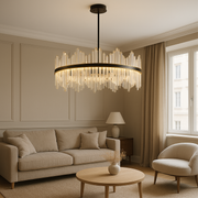 Terri Crystal Black lysekrone