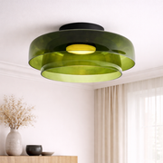 Lampada da soffitto a strati in vetro Nordic Bauhaus
