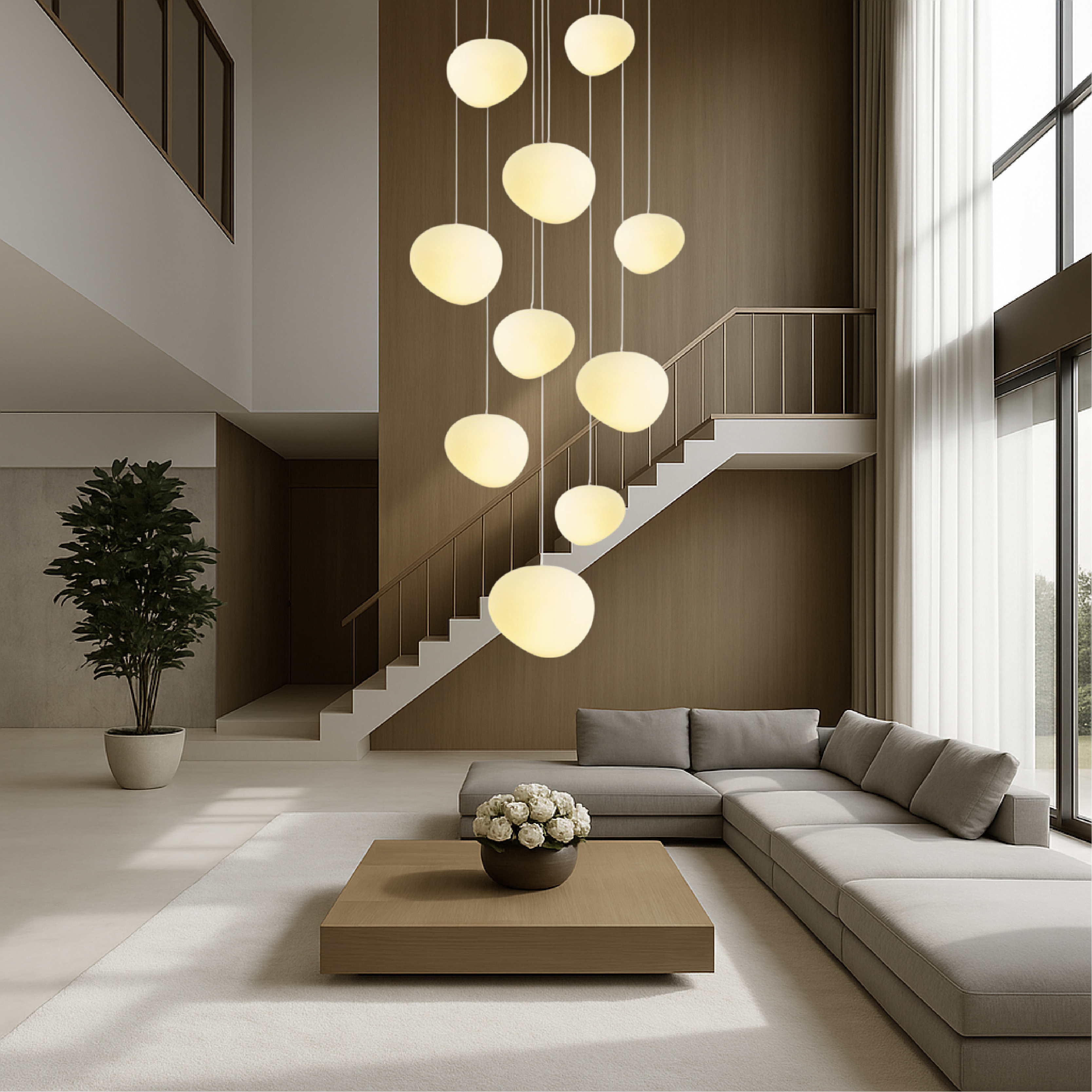 Creative Nordic Staircase Chandelier