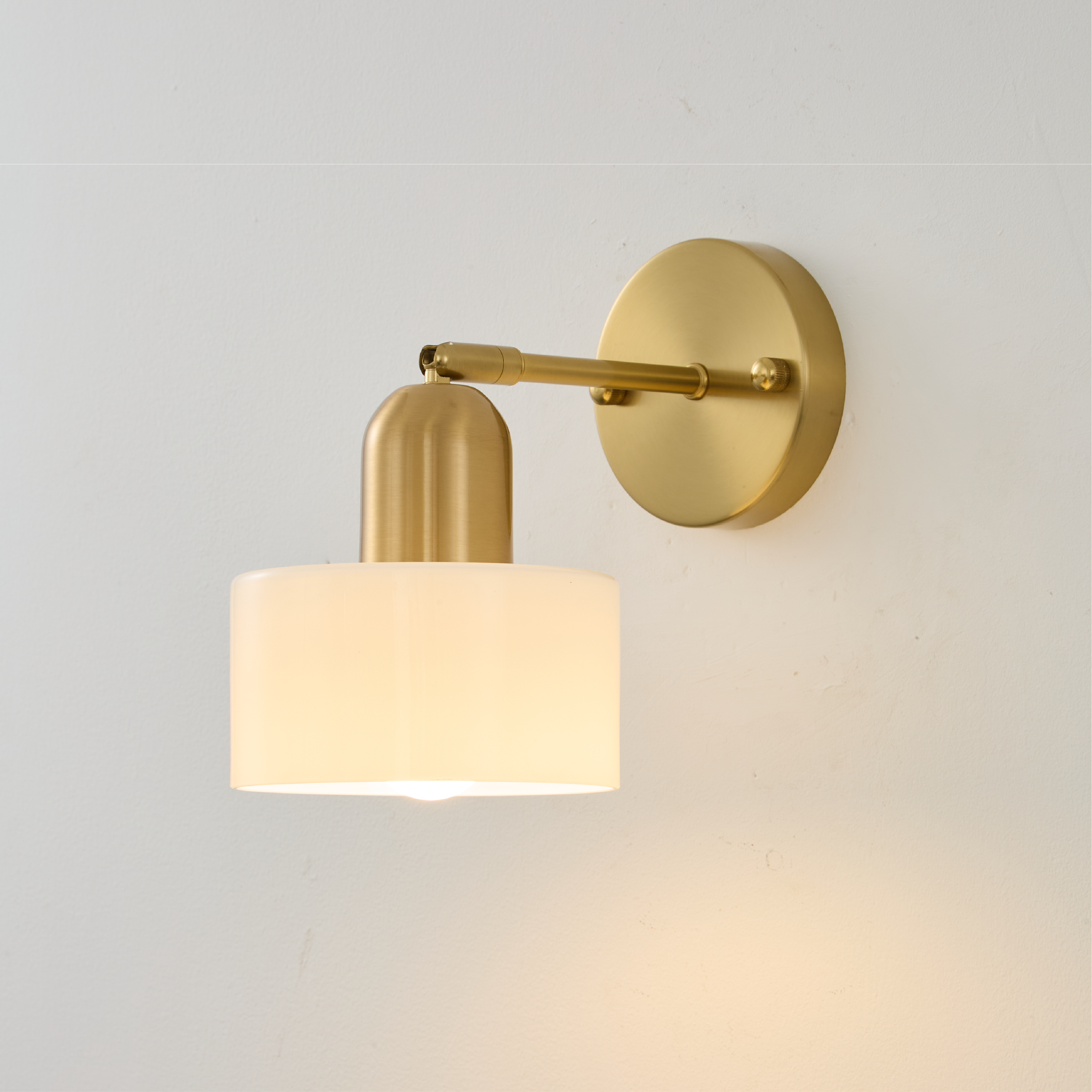 Colored Glass Bauhaus Wall Light