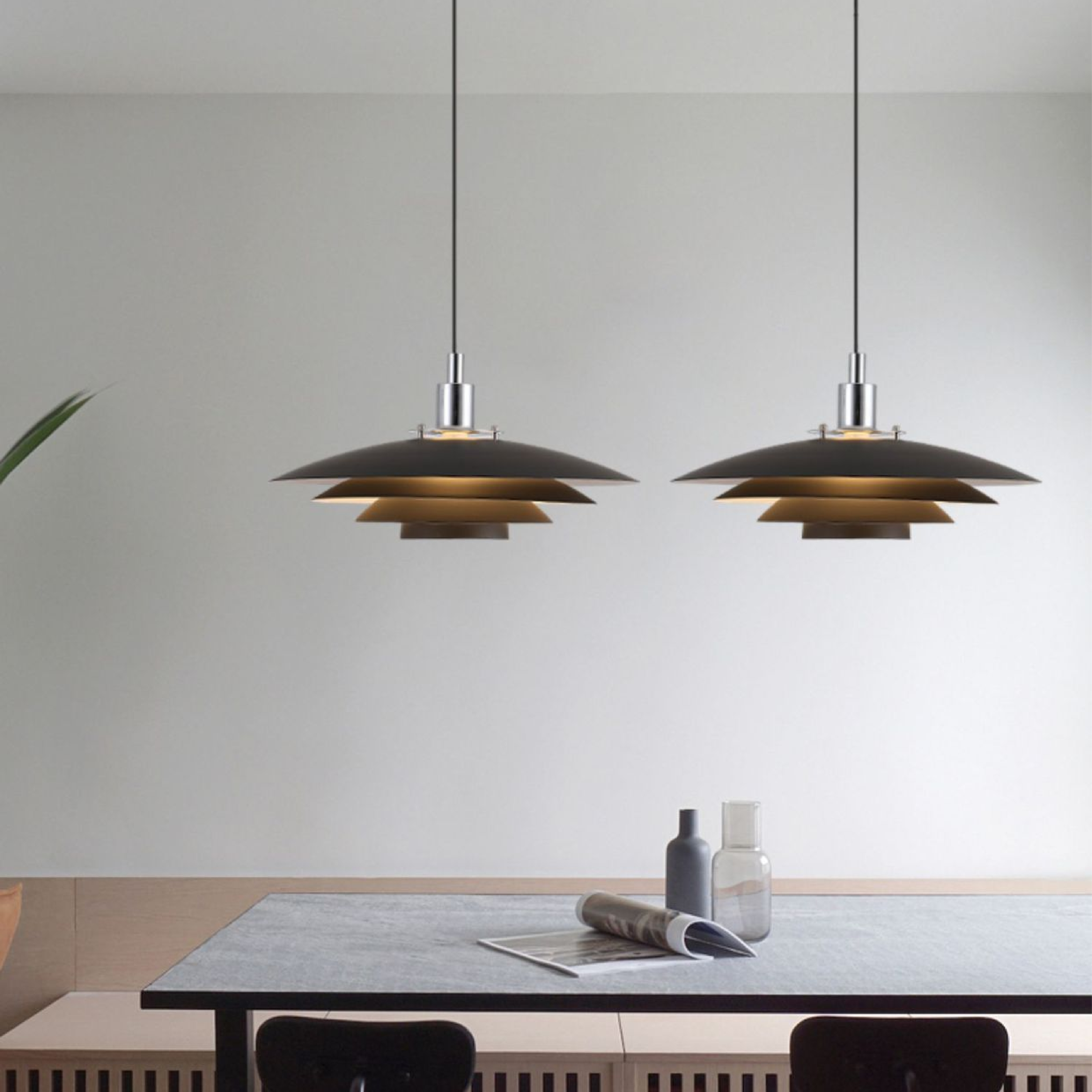Metal Layer Pendant Light