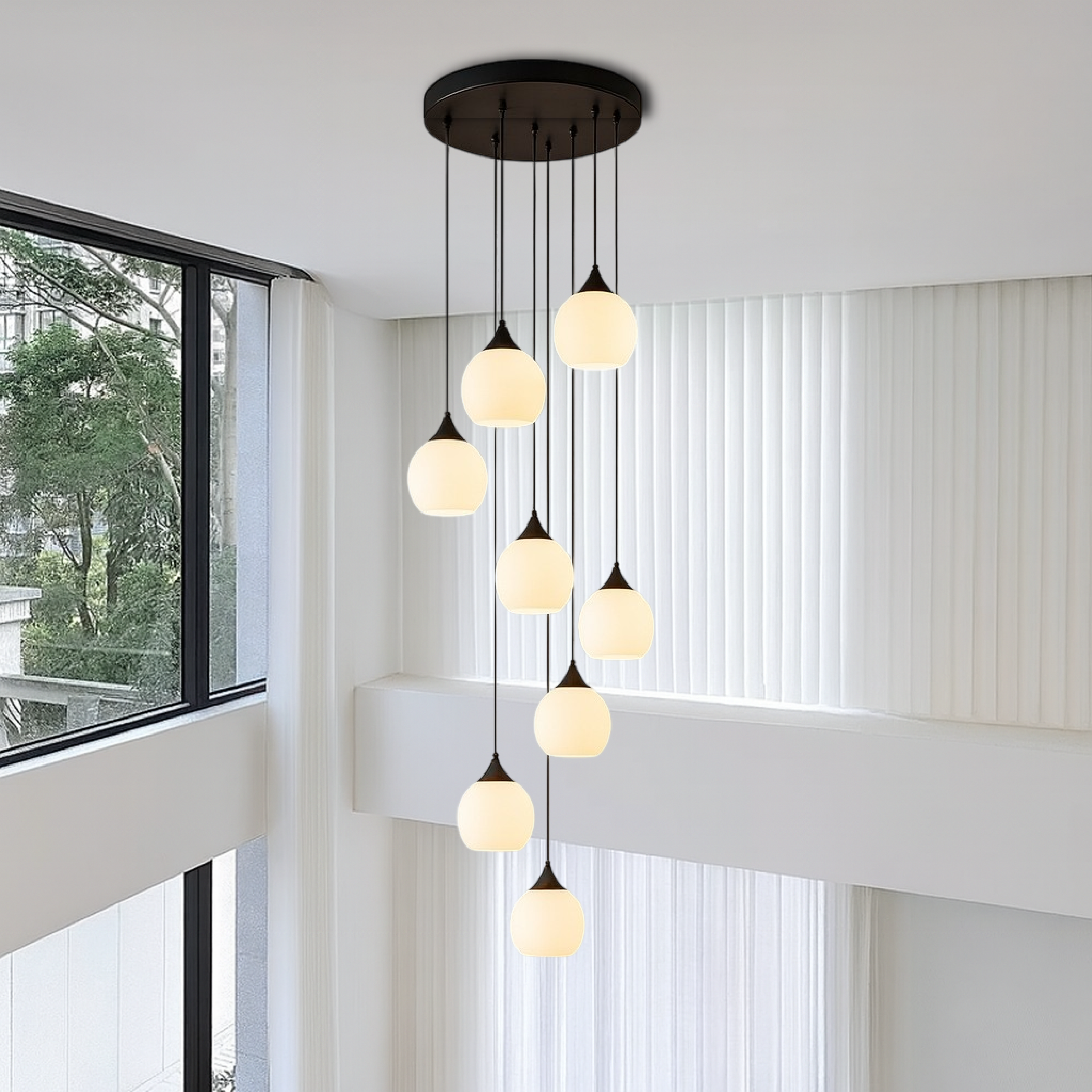 Gade's Villa Staircase Chandelier