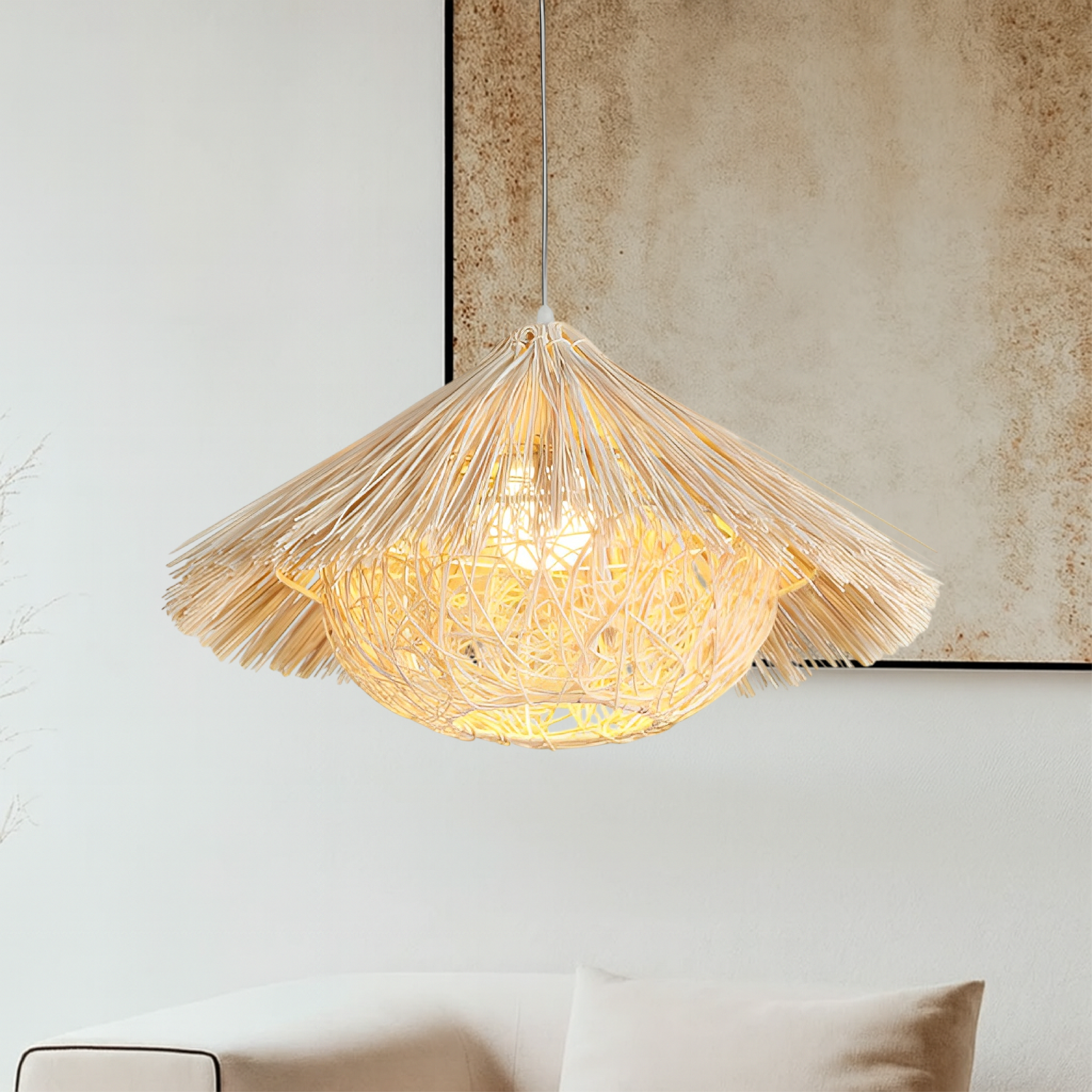 Hansi Rattan Bamboo Pendant Light