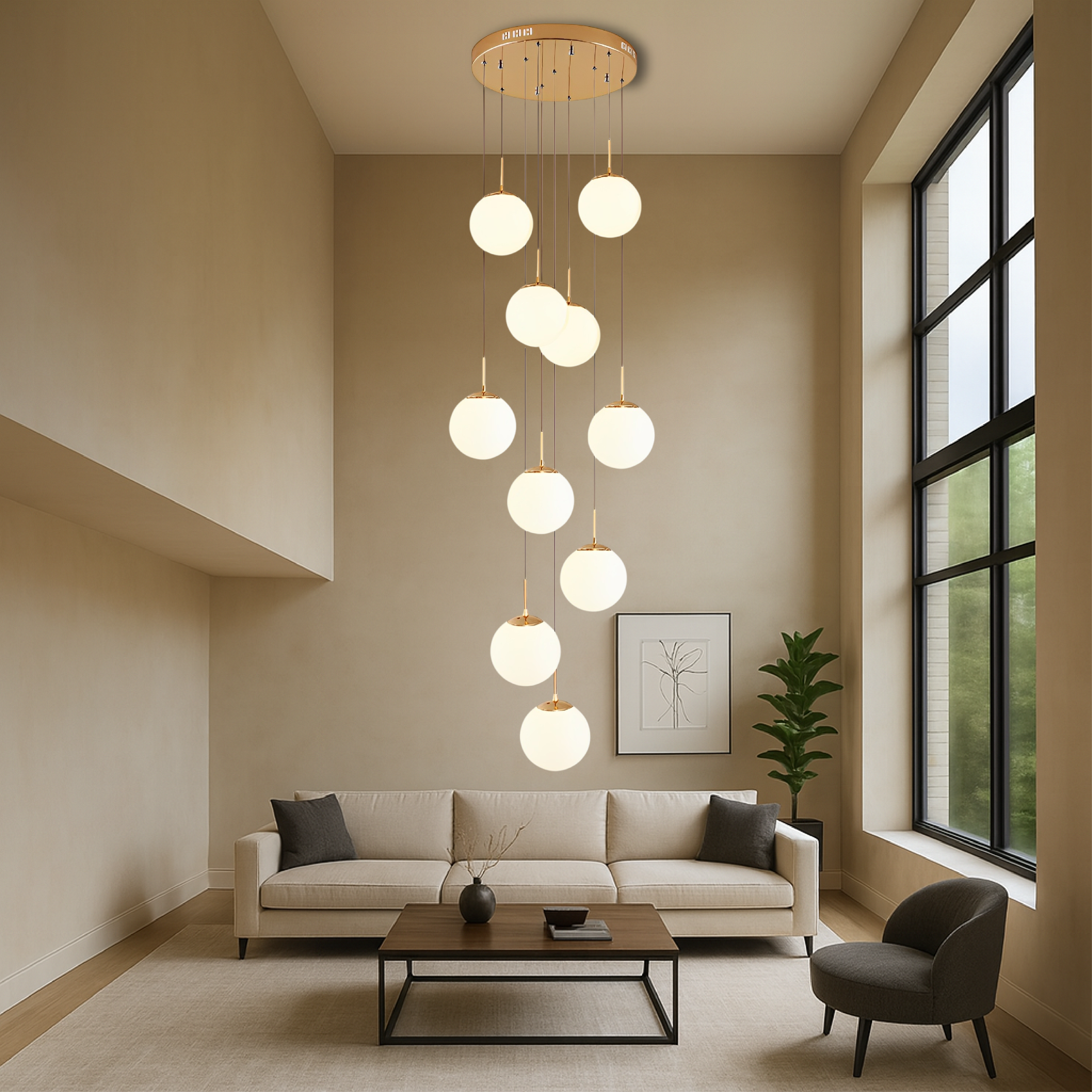 Nova Nordic Staircase Chandelier