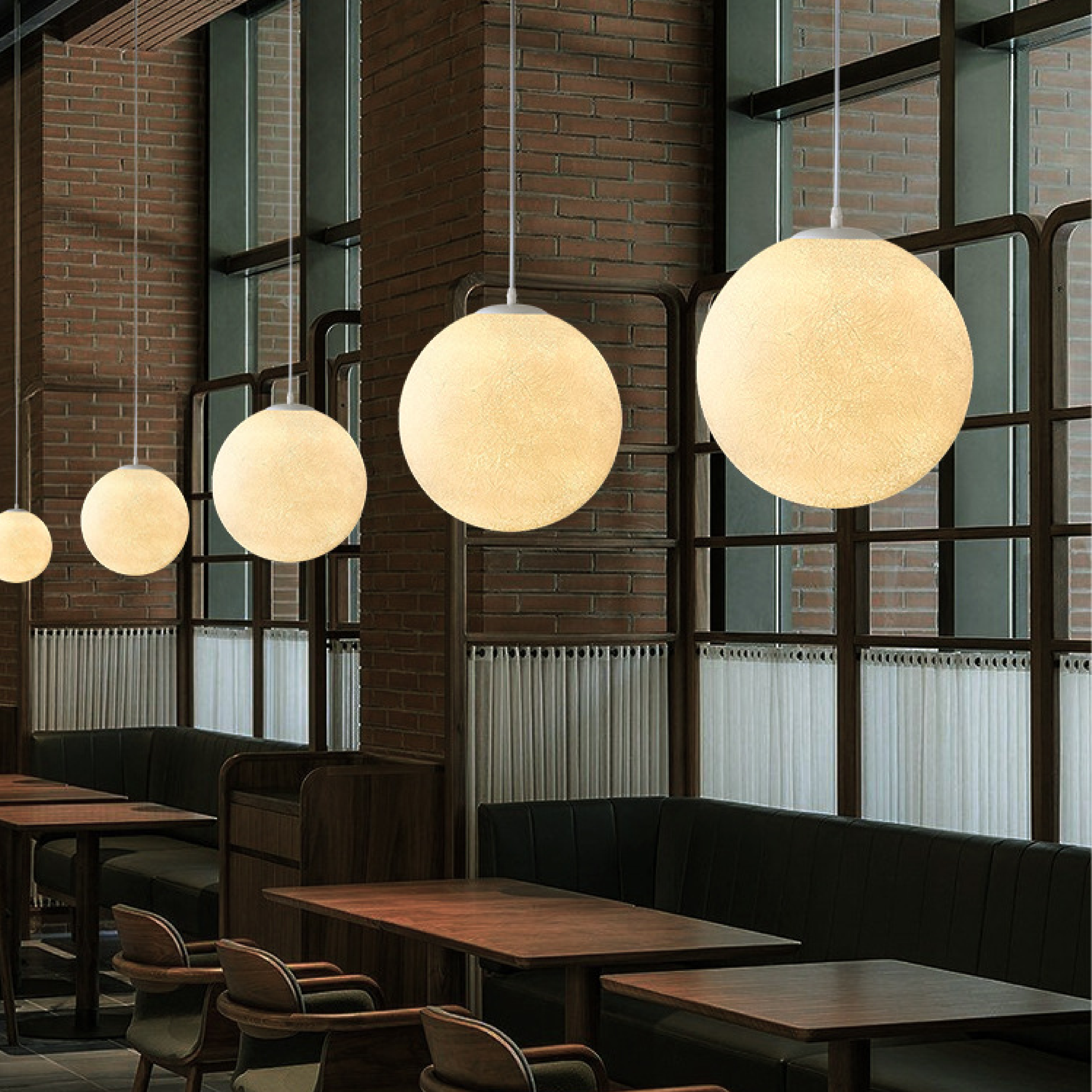 Moon Pattern Pendant Light