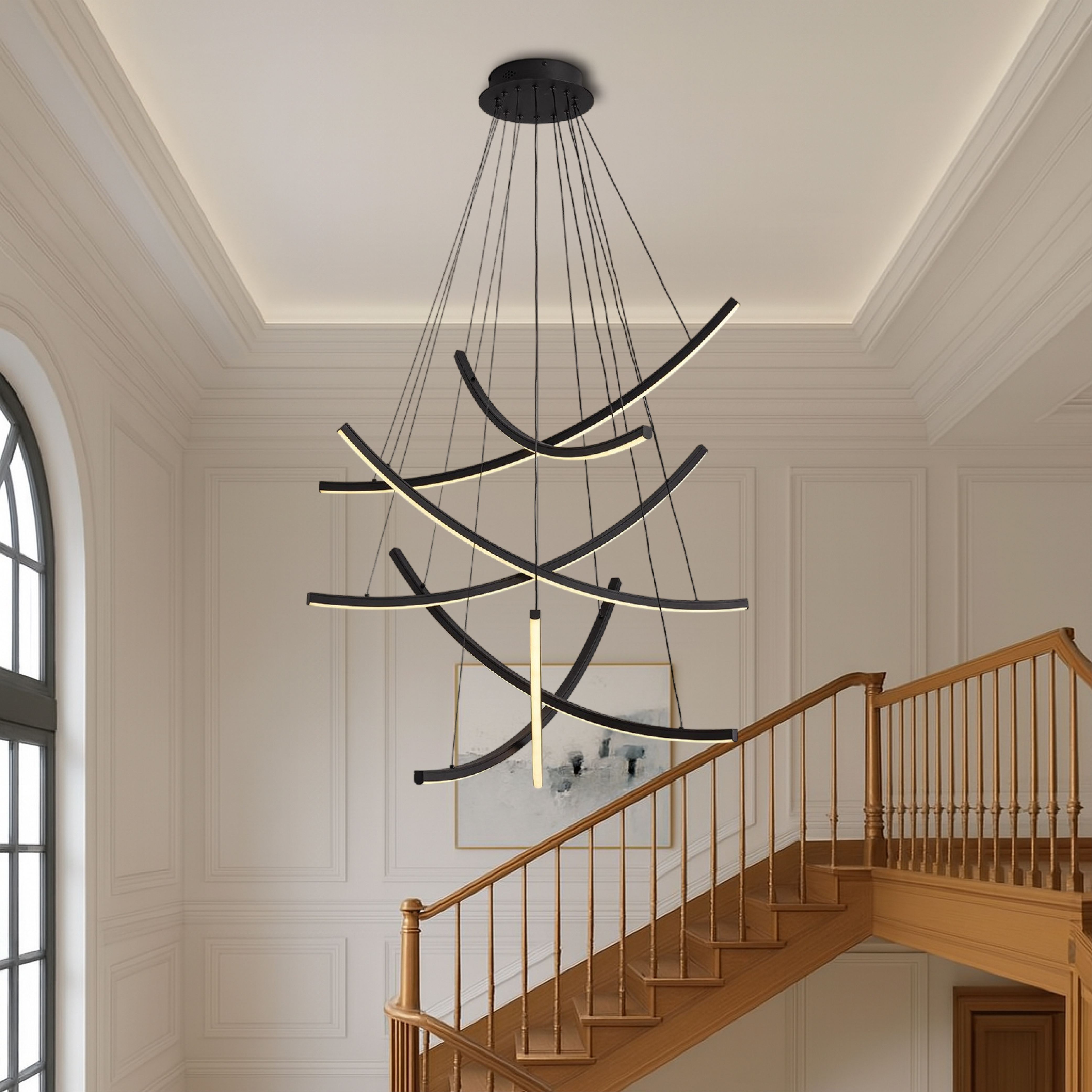 Rella Nordic Staircase Chandelier