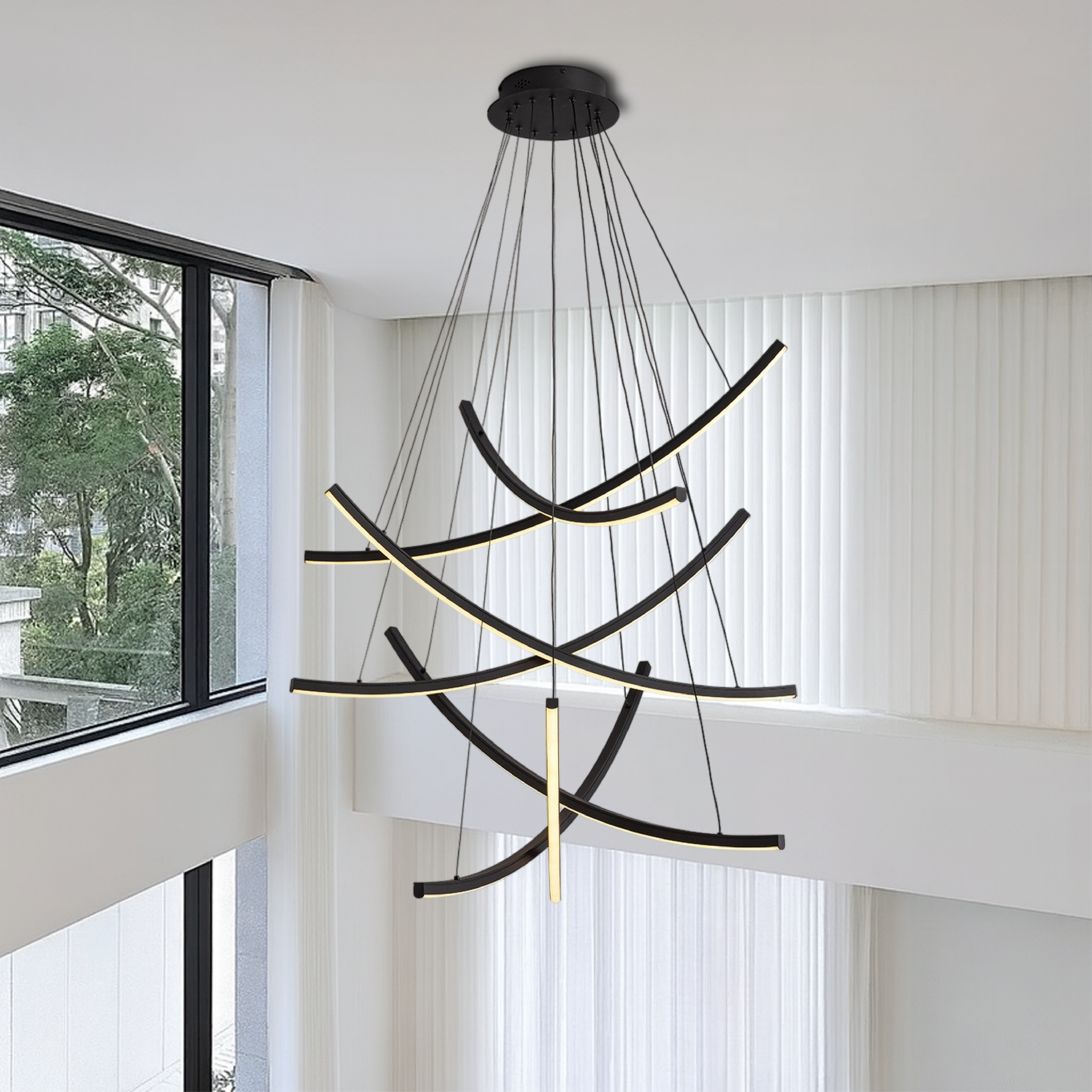 Rella Nordic Staircase Chandelier