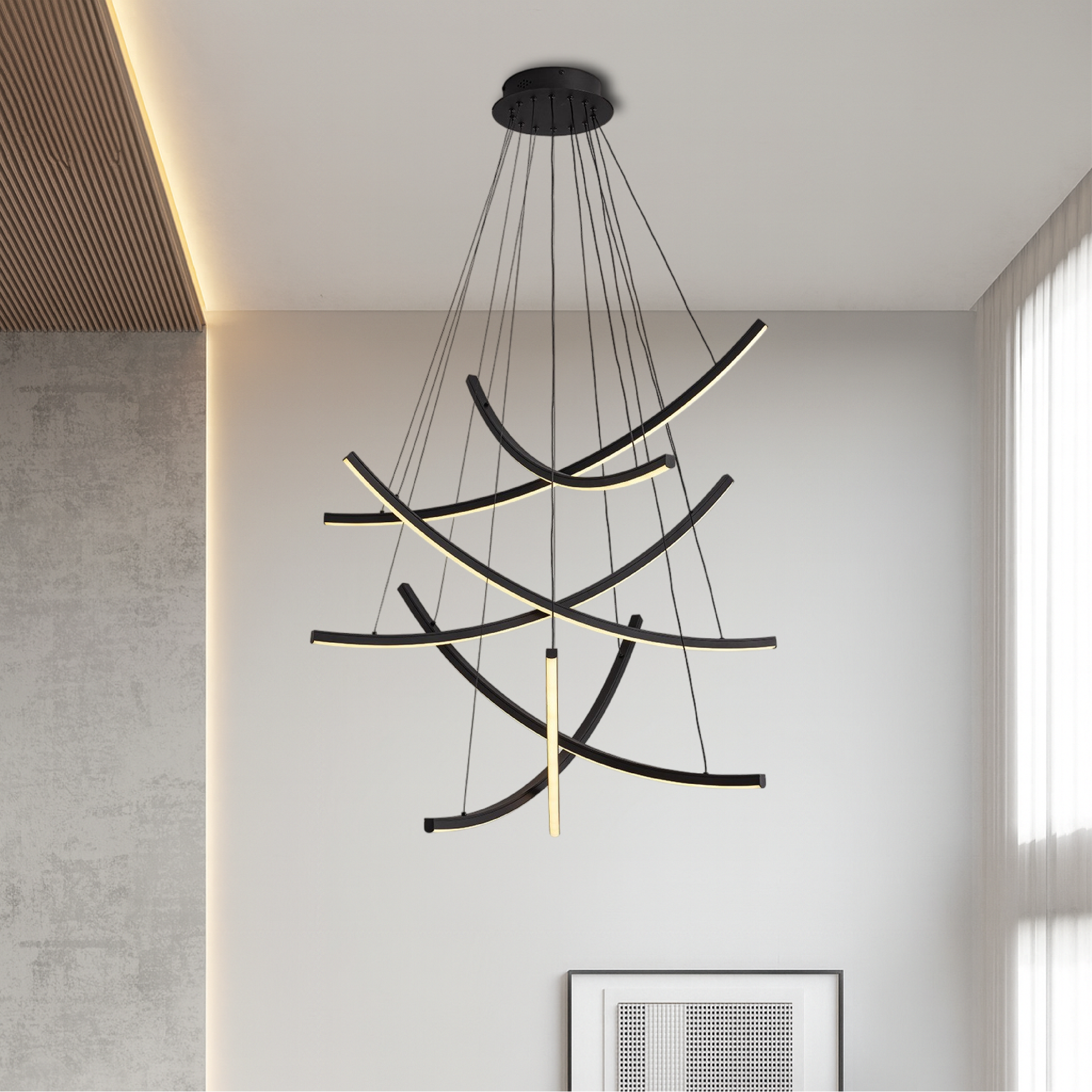 Rella Nordic Staircase Chandelier